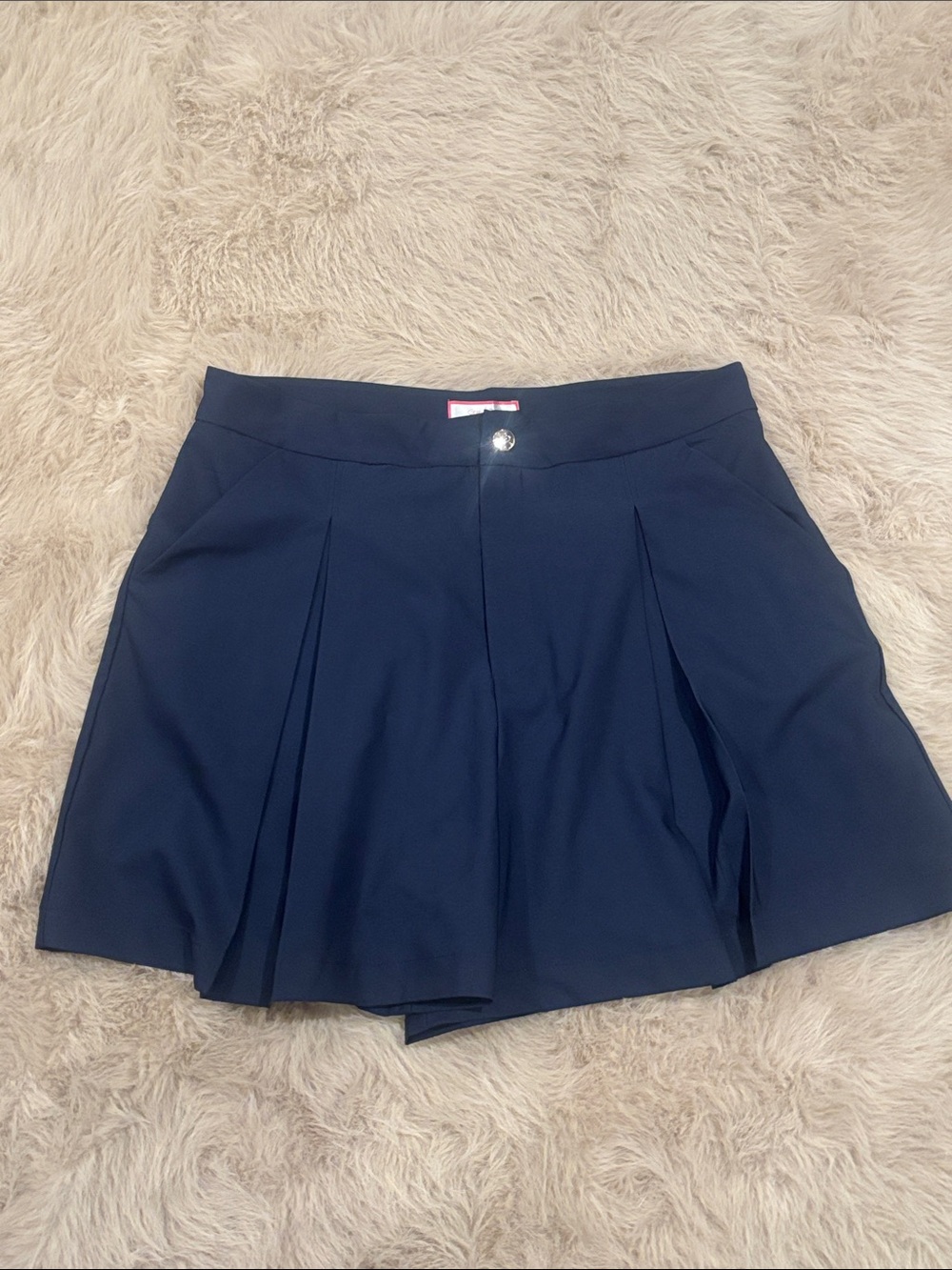 Navy Pleated Women's Skort - Unbranded